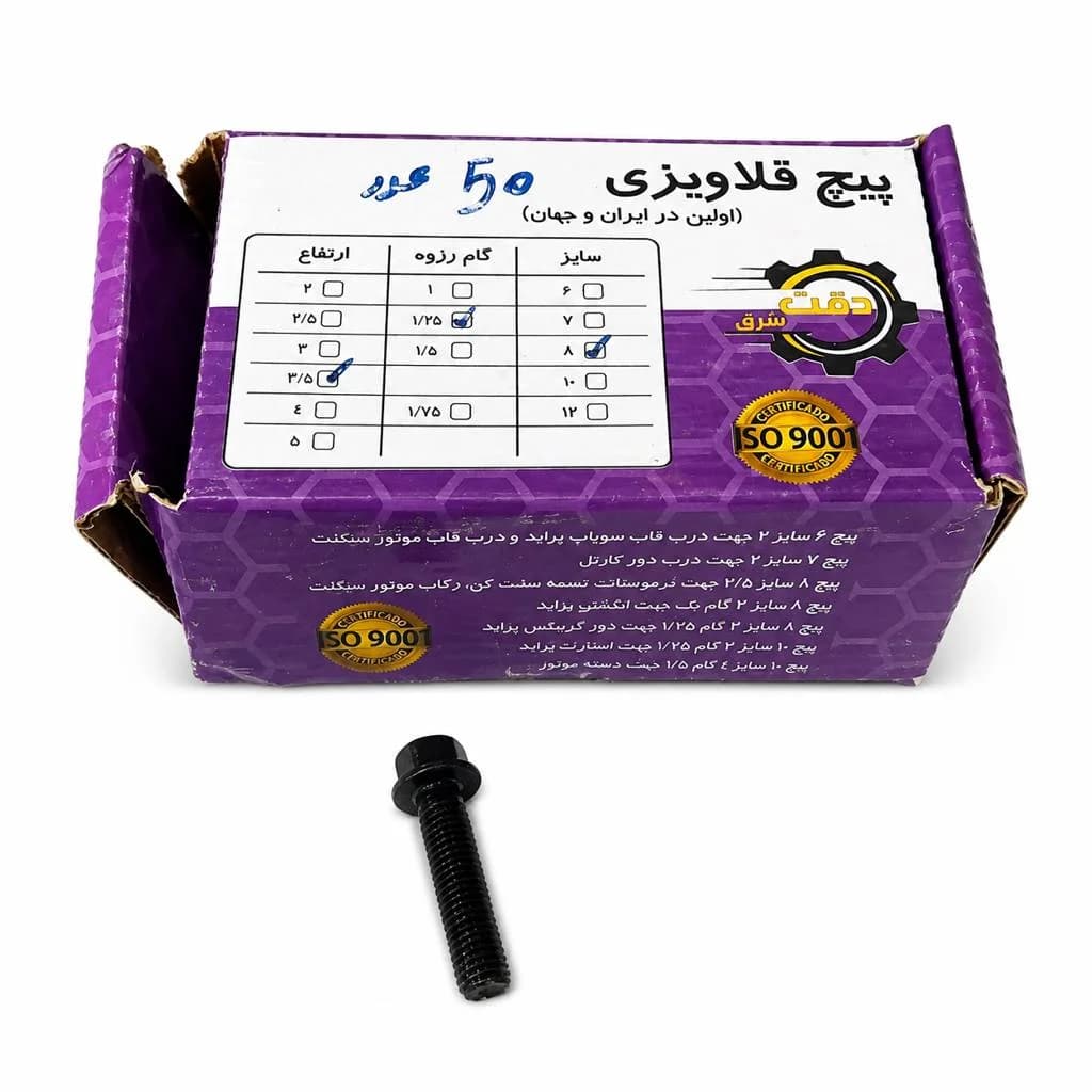 پیچ قلاویزی هشت سه و نیم سانت 