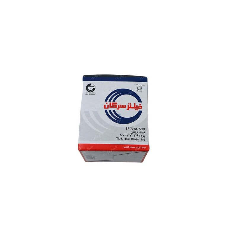 فیلتر روغن پژو 206 پایه کوتاه سرکان 